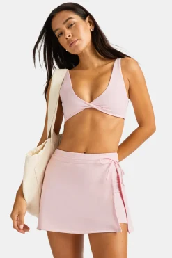 DayFlex Twist Front Sports Bra - Ballet Slipper