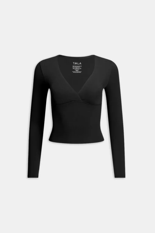 DayFlex V Neck Top - Shadow Black