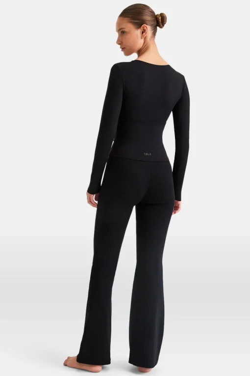 DayFlex V Neck Top - Shadow Black