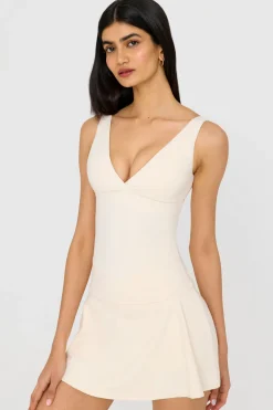 DayFlex V Neck Vest - Buttermilk