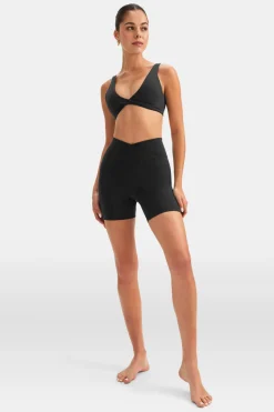 DayFlex Wrap Cycling Shorts - Shadow Black