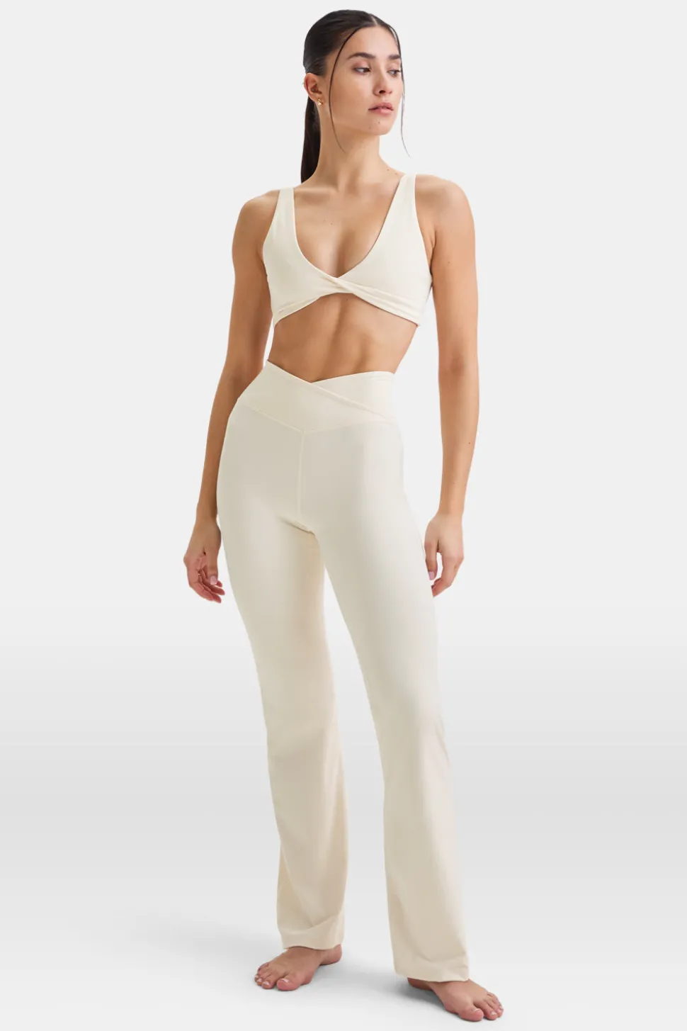 DayFlex Wrap Flared Yoga Pant - Buttermilk