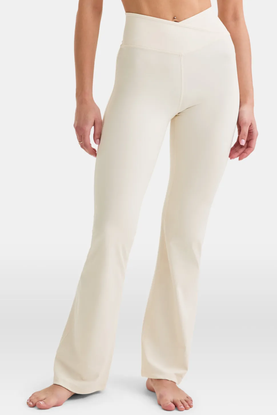DayFlex Wrap Flared Yoga Pant - Buttermilk