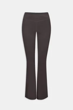 DayFlex Wrap Flared Yoga Pant - Cool Espresso