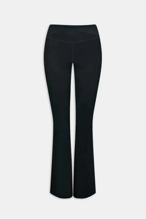 DayFlex Wrap Flared Yoga Pant - Shadow Black