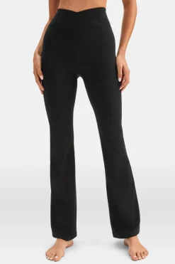 DayFlex Wrap Flared Yoga Pant - Shadow Black