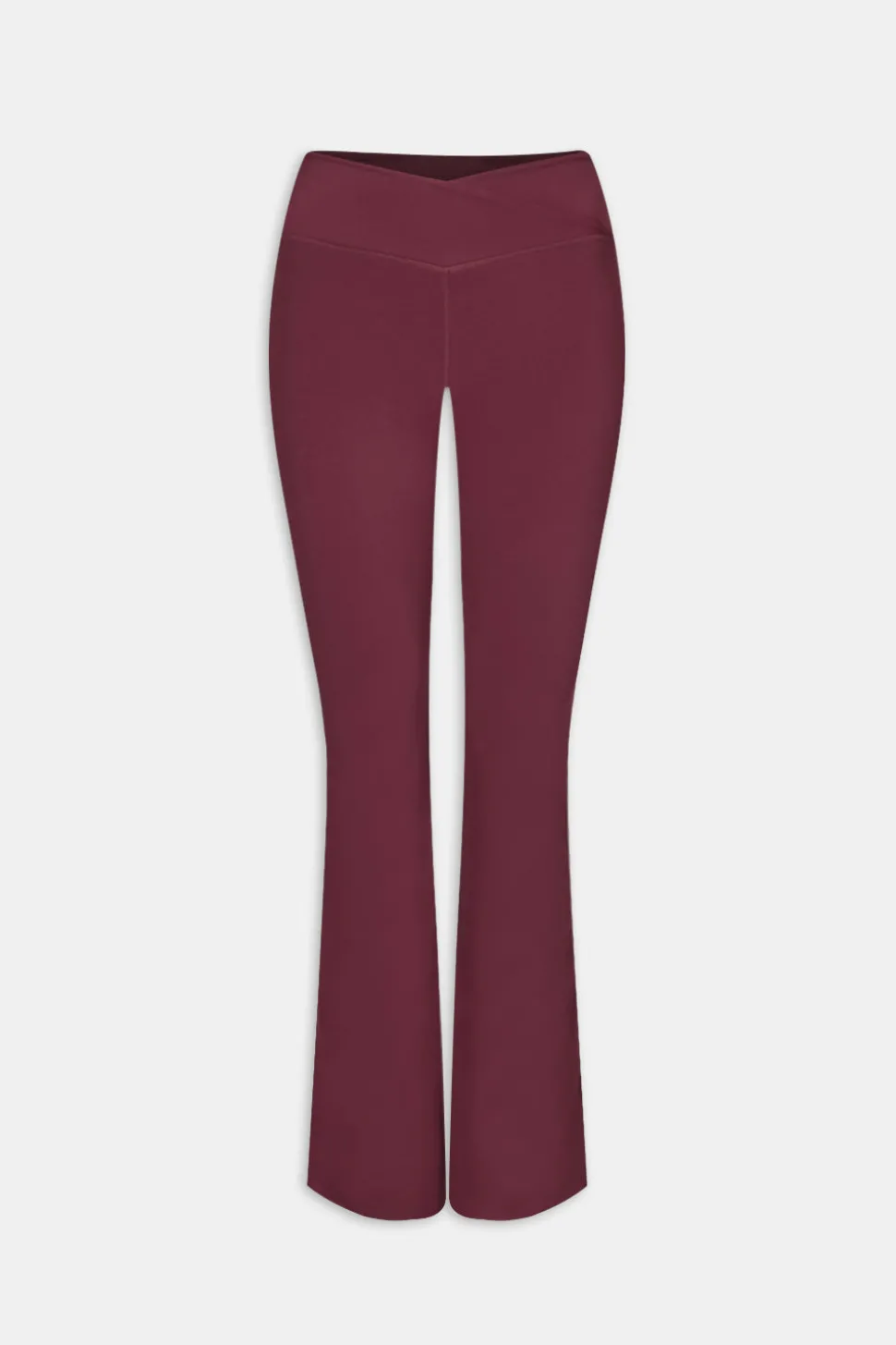DayFlex Wrap Flared Yoga Pant - Burgundy