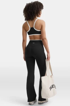 DayFlex Wrap Flared Yoga Pant - Shadow Black & Ivory