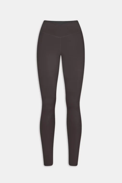 DayFlex Wrap High Waisted Legging - Cool Espresso