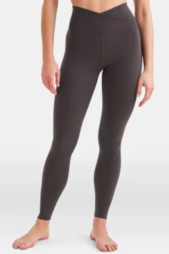 DayFlex Wrap High Waisted Legging - Cool Espresso