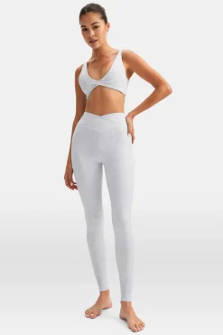 DayFlex Wrap High Waisted Legging - Grey Marl