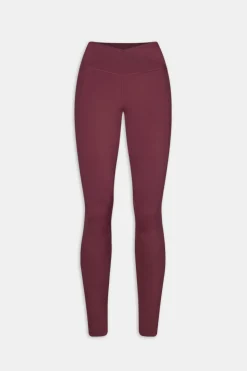 DayFlex Wrap High Waisted Legging - Burgundy