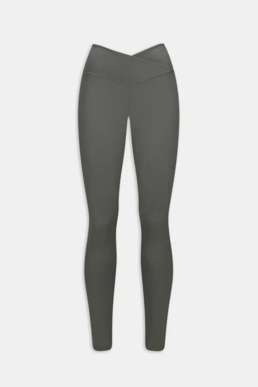 DayFlex Wrap High Waisted Legging - Dark Olive