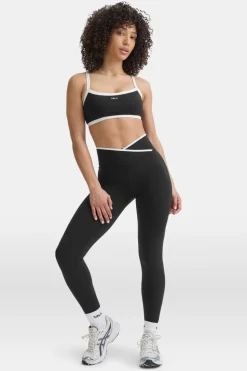 DayFlex Wrap High Waisted Legging - Shadow Black & Ivory
