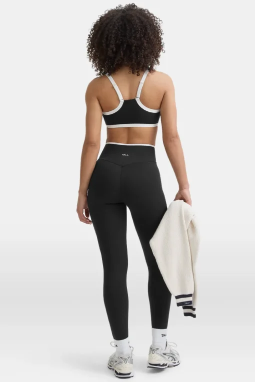 DayFlex Wrap High Waisted Legging - Shadow Black & Ivory