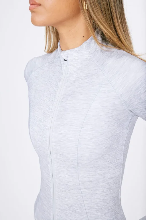 DayFlex Zip Through Jacket - Grey Marl