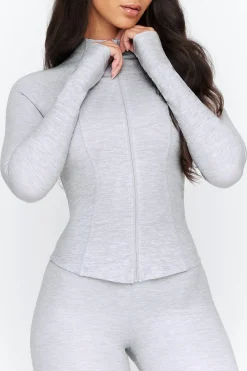 DayFlex Zip Through Jacket - Grey Marl
