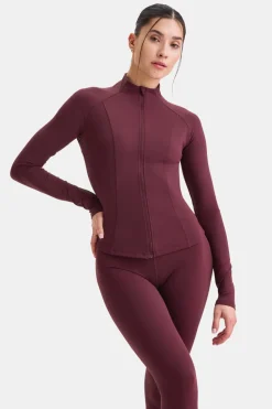 DayFlex Zip Through Jacket - Burgundy