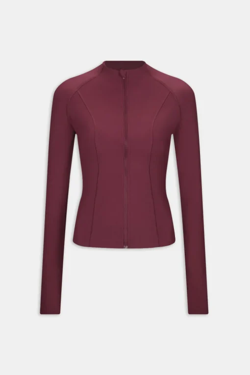 DayFlex Zip Through Jacket - Burgundy