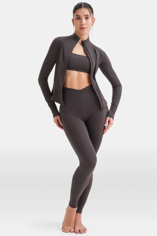 DayFlex Zip Through Jacket - Cool Espresso