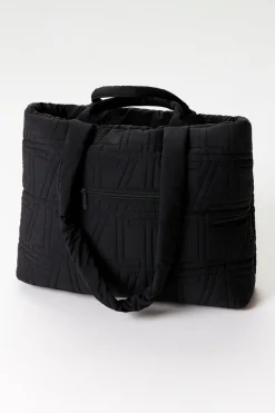 Essential Padded Tote Bag - Black