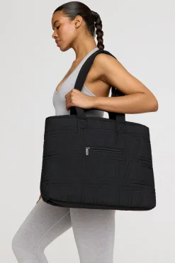 Essential Padded Tote Bag - Black