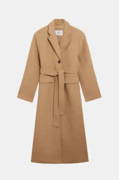 Everyday Single-Breasted Multiway Structured Overcoat - Camel