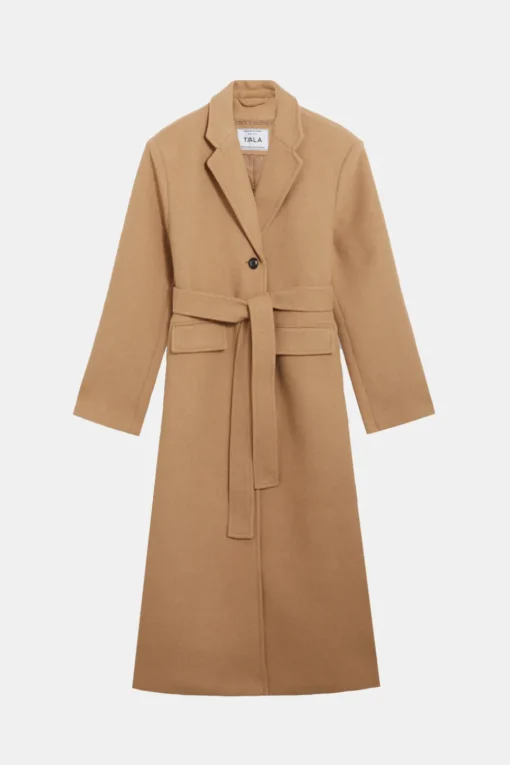 Everyday Single-Breasted Multiway Structured Overcoat - Camel
