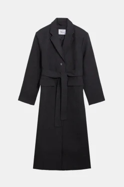 Everyday Single-Breasted Multiway Structured Overcoat - Charcoal
