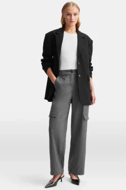 Everyday Tailoring Adjustable Multiway Cargo Trousers - Charcoal Grey Marl