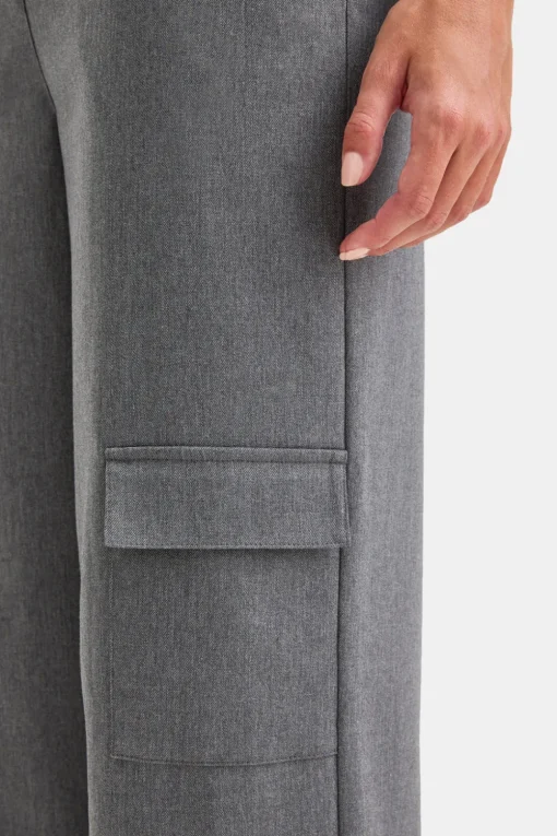 Everyday Tailoring Adjustable Multiway Cargo Trousers - Charcoal Grey Marl