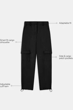 Everyday Tailoring Adjustable Multiway Cargo Trousers - Black