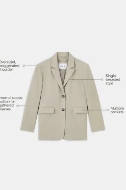 Everyday Tailoring Oversized Blazer - Pistachio