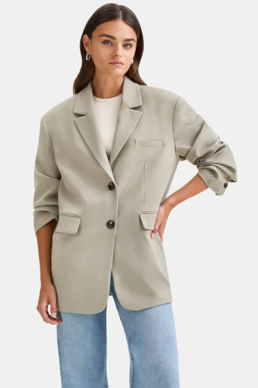 Everyday Tailoring Oversized Blazer - Pistachio