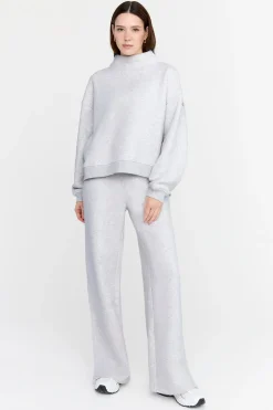 Everyday Wide Leg Jogger - Grey Marl