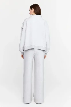 Everyday Wide Leg Jogger - Grey Marl