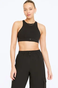 FormTech High Neck Running Sports Bra - Black