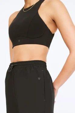 FormTech High Neck Running Sports Bra - Black