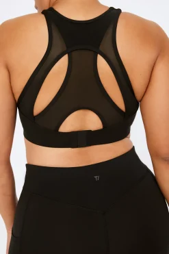 FormTech High Neck Running Sports Bra - Black