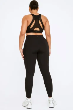 FormTech High Neck Running Sports Bra - Black