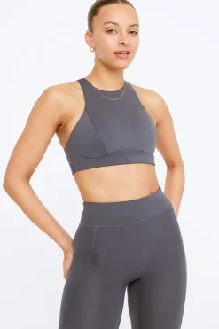 FormTech High Neck Running Sports Bra - Graphite