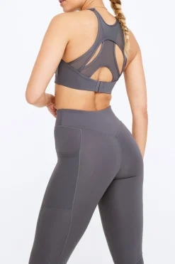 FormTech High Neck Running Sports Bra - Graphite