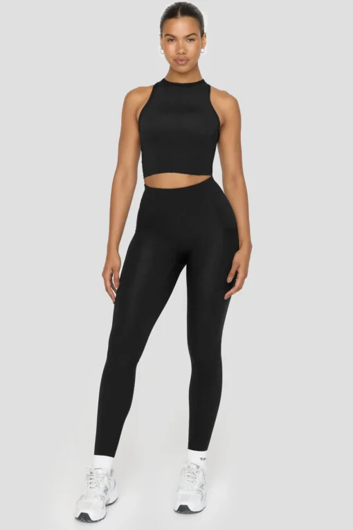 FormTech High Waisted Adjuster Running Legging - Black