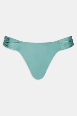 Gathered Bikini Bottom - Teal