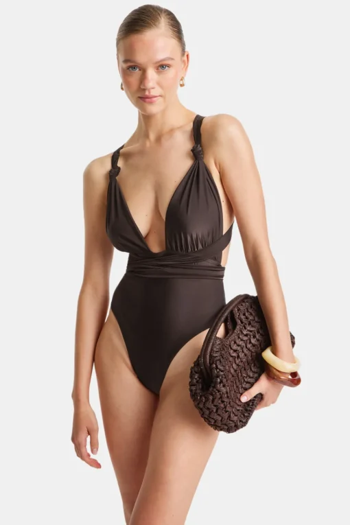 Hamptons Multiway Swimsuit - Espresso