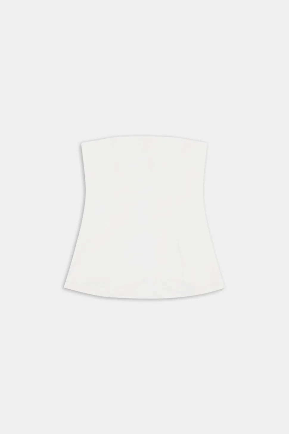 Heavyweight Linen Longline Strapless Top - Coconut Milk