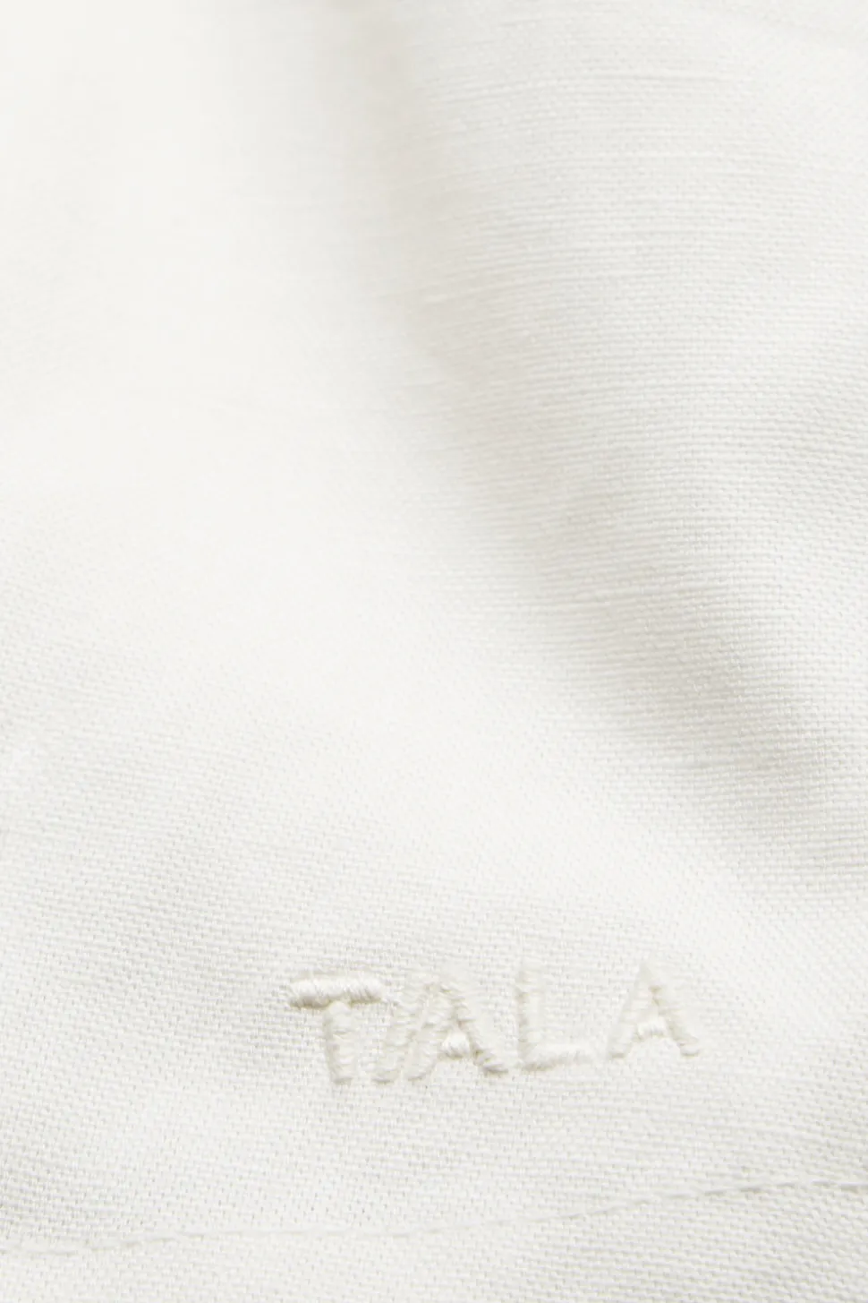 Heavyweight Linen Longline Strapless Top - Coconut Milk