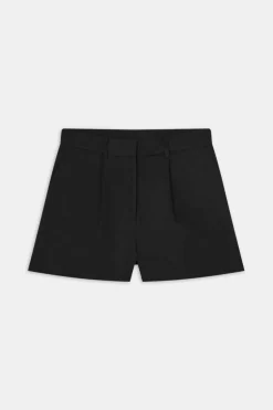 Heavyweight Linen Tailored Shorts - Black Onyx