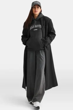 Longline Blazer Coat - Black