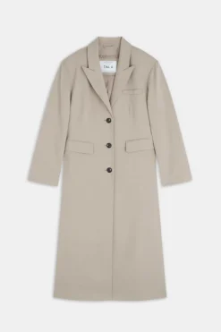 Longline Blazer Coat - Soft Khaki